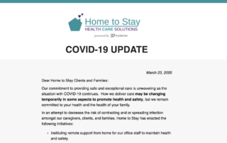 Covid Update March 2020