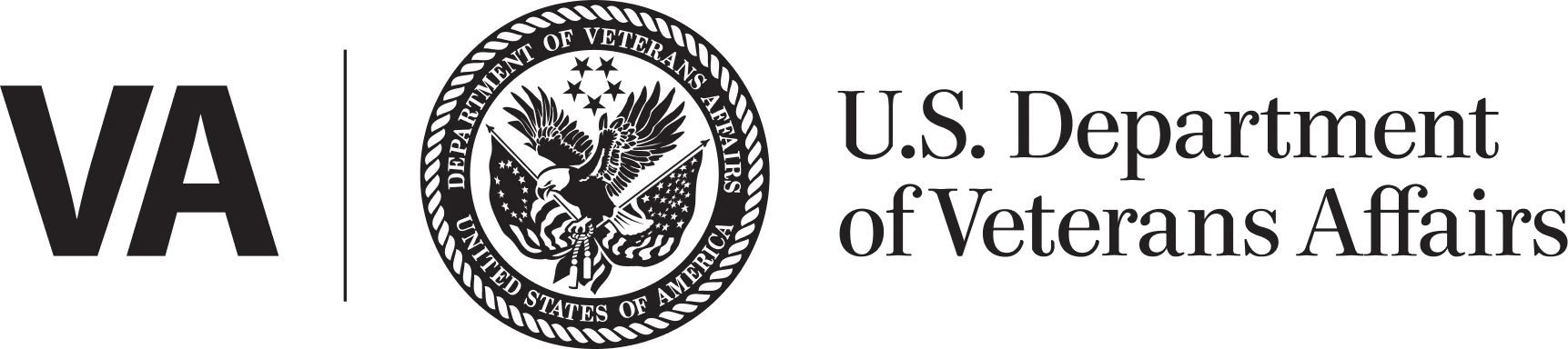 Wide-One-Color-on-Light US Dept. of Veterans Affairs Logo